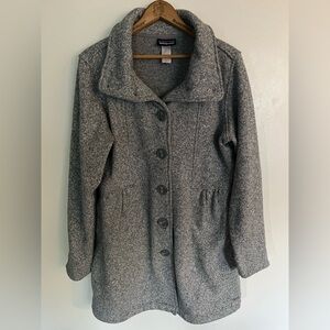 Patagonia Women's Better Sweater Button Up Grey Coat size XL